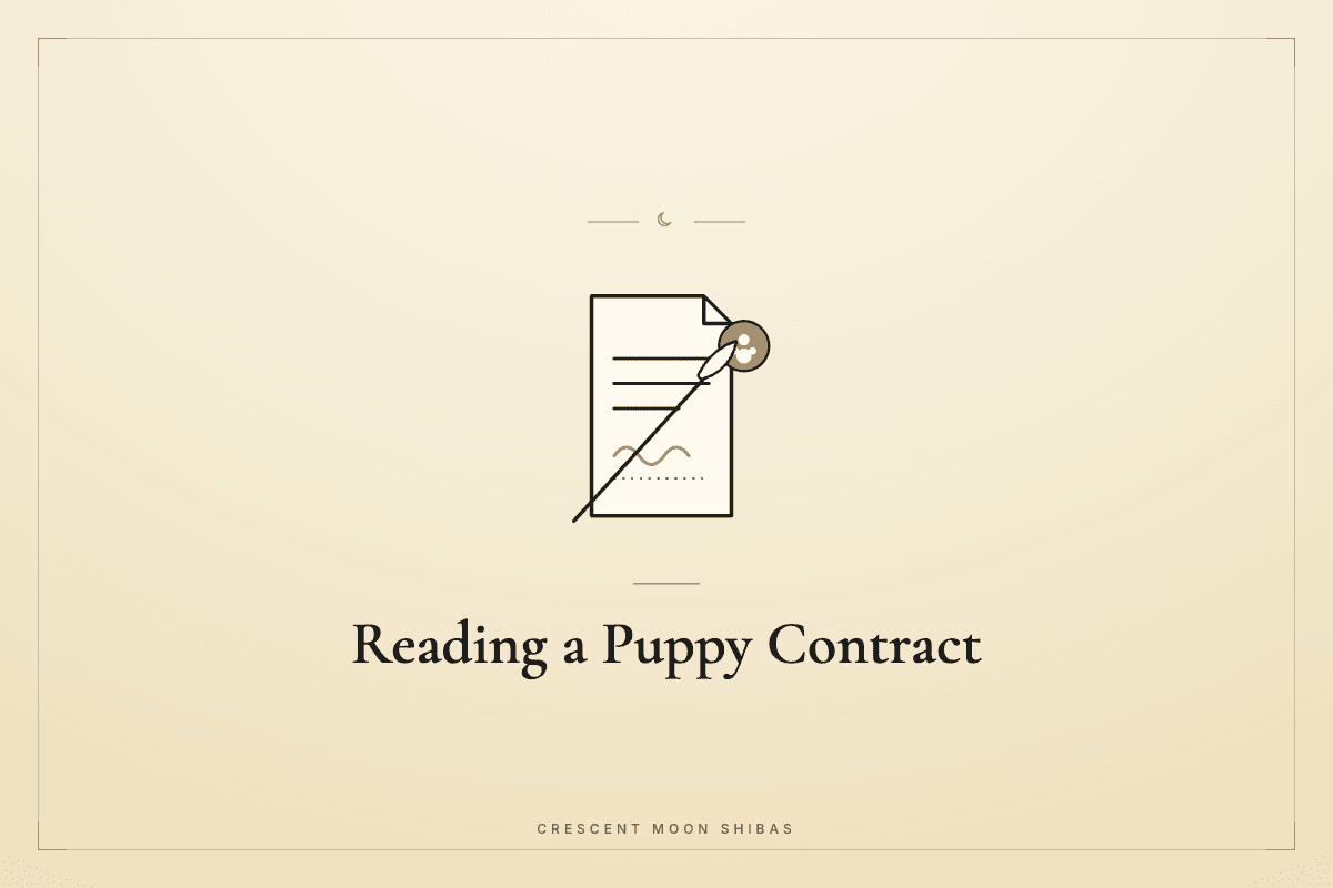 Reading a Puppy Contract: What Protects You, What Protects Them